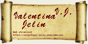 Valentina Jelin vizit kartica
